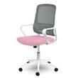 Mikrosíťová kancelářská židle Sofotel Wizo bílo-růžová