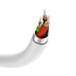 Kabel Vipfan L08 USB-C na mini jack 3,5 mm AUX, 10 cm (bílý)