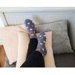 Ponožky s mačičkami - šedé