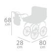 DeCuevas 87033 Kočárek pro panenky hluboký Martina 2020 - 68 cm