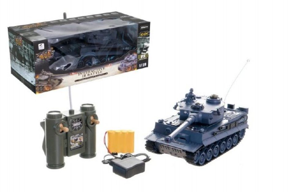 Tank RC plast 33cm TIGER I 27MHz na baterie+dobíjecí pack se zvukem a  světlem v krabici 40x15x19cm - Teddies - RC TANKY - RC modely, Hračky pro  kluky, Hračky a hry, Pro