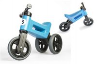 Odrážedlo FUNNY WHEELS NEW SPORT 2v1 modré výška sedadla nastavitelná 27/30cm nosnost 50kg 18m+