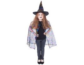 Detský plášť čarodejnice s klobúkom / Halloween