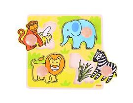 Bigjigs Toys Vkladací puzzle safari