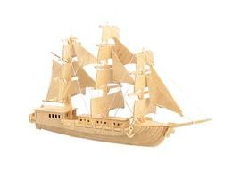 Woodcraft Drevené 3D puzzle loď plachetnica