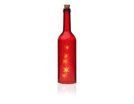 Fľaša LED Cosmo Sklo Červená