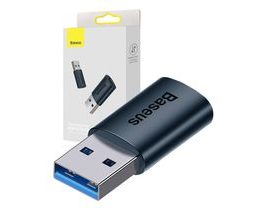 Baseus Ingenuity adaptér USB-A na USB-C OTG (modrý)