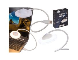 USB LED UFO, cca 6,5 x 33 cm, s USB kabelem, v dárkové krabici