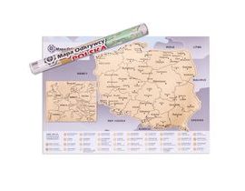 Stírací mapa pro průzkumníka - Polsko (PL)