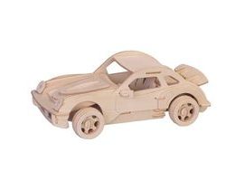 Woodcraft Dřevěné 3D puzzle velké Porsche