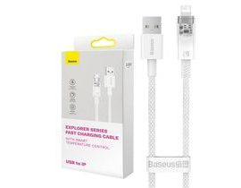 Rychlonabíjecí kabel Baseus USB-A na Lightning Explorer Series 2m, 2,4A (bílý)