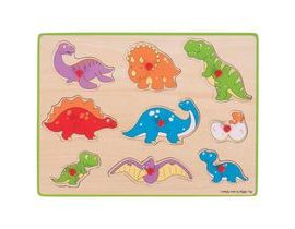 Bigjigs Toys Vkladacie puzzle dinosaury