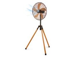 Ventilátor stojanový 45 cm - imitácia dreva - DOMO DO8146