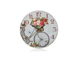 HOME DECOR Hodiny nástěnné BICYCLE 34 cm