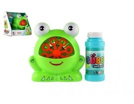 BUBPLIFUK Stroj FROG plast 11x13cm na batérii + plnenie 2 farby v kolónke 17x16.5x12cm