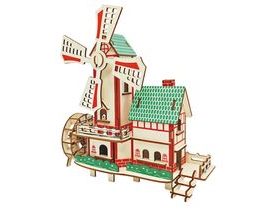 Woodcraft Dřevěné 3D puzzle Větrný mlýn