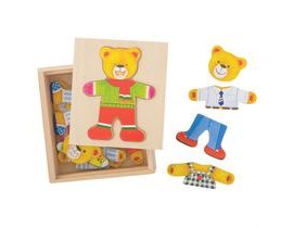 Bigjigs Toys Obliekacie puzzle Pan medveď