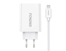 Rychlonabíječka Foneng 1x USB EU43 + kabel USB Lightning