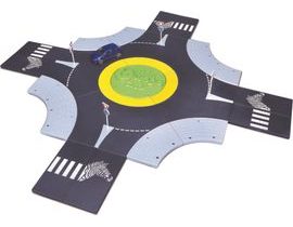 Bburago 1:43 Street Fire City Roundabout + car