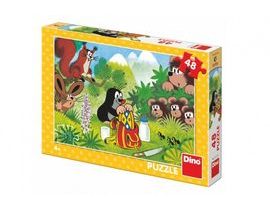 Puzzle Krtko a olovrant 48 dielikov 26x18cm v krabici 27x19x4cm Cena za 1ks