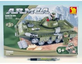 Stavebnica Dromader Vojaci Tank 22502 213ks v krabici 32x21,5x5cm Cena za 1ks