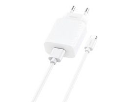 Rychlonabíječka Foneng 1x USB EU28 QC 3.0+ kabel USB typu C