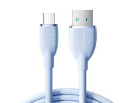 Kabel barevný 3A USB k USB C SA29-AC3 / 3A / 1,2m (modrý)