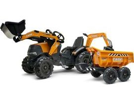 FALK Šlapací traktor 997W Case CE 580 Super N oranžový