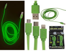 Zelený datový kabel USB 