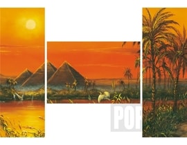 Triptych puzzle Dojmy z Egypta 3x500 dílů + Dárek Puzzle J.Warren "Aljašská iluze" v hodnotě 75 Kč