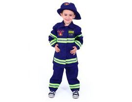 Detský kostýmový hasič s českým tlačom (L) e-balenie