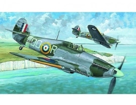 Model Hawker Hurricane MK.IIC 13,6x16,9cm v krabici 25x14,5x4,5cm Cena za 1ks