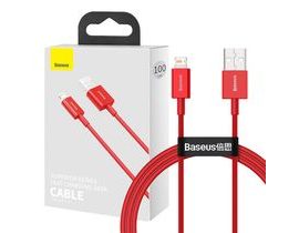 Kabel USB na iP 2,4A 1m (červený)