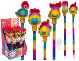 Kuličkové pero, hračka Rainbow Fidget Pop,