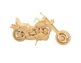 Woodcraft Drevené 3D puzzle motorka Harley Davidson I
