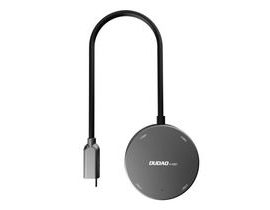 Rozbočovač Dudao A15B 4w1, USB 3.0 + 3x USB 2.0 na USB-C (šedý)