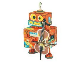 Robotime 3D Jigsaw Puzzle Boxy Musical Robůtek
