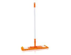 BRILANZ Mop plochý žinylkový s teleskopickou tyčí 120 cm, oranžový