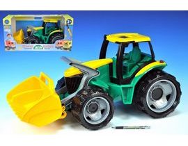 Traktor sa lyžicou plast zeleno-žltý 65cm v krabici od 3 rokov Cena za 1ks