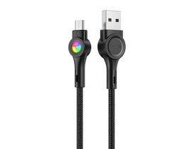 Kabel USB-Micro USB Vipfan Colorful X08, 3A, 1,2 m (černý)