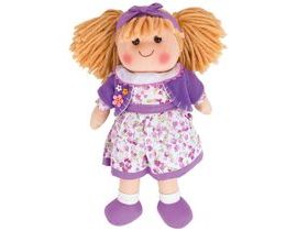 Bigjigs Toys Látková bábika Laura 34 cm