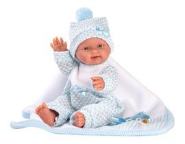 Llorens 26309 NEW BORN chlapček - realistická bábika bábätko s celovinylovým telom - 26 cm