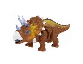 Dinosaurus chodící se zvukem a světlem - Triceratops