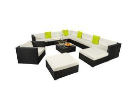 Tectake 403839 Záhradný Rattan Furniture Las Vegas