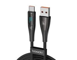 Toocki Nabíjecí kabel USB A-C 1m 66W (černý)