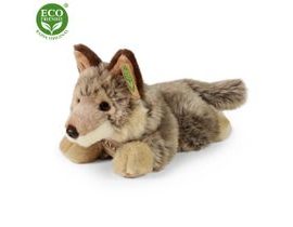 Plyšový vlk ležící 20 cm ECO-FRIENDLY