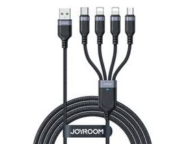 Datový USB kabel Joyroom S-1T4018A18 4v1 USB-C / Lightning / 3,5A / 1,2 m (černý)