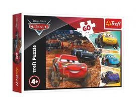 Puzzle Disney Cars 3/McQueen s priateľmi 33x22cm 60 kusov v rámčeku 21x14x4cm