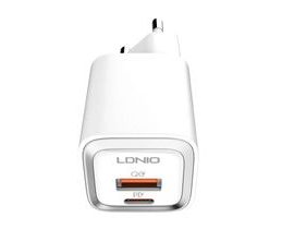 Nástěnná nabíječka MFi LDNIO A2318M, USB-C+USB, USB-C na Lightning 20W