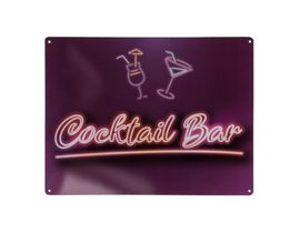 Plechový nápis, Cocktail Bar
